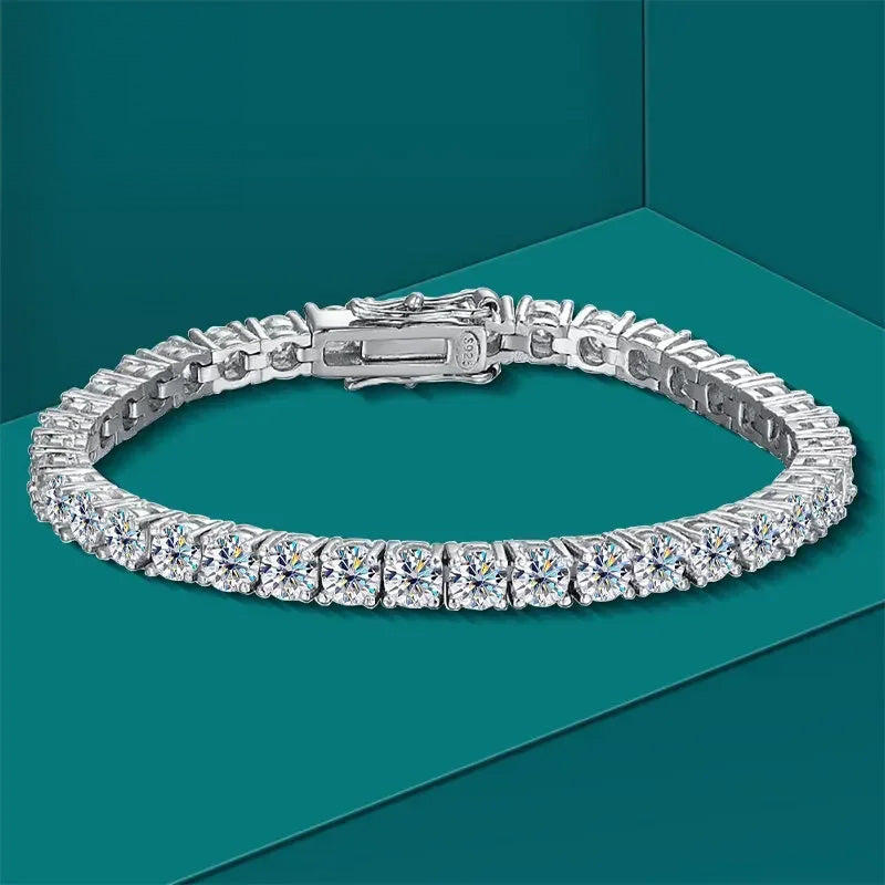 2-6mm Women's Diamond Tennis Bracelet - Different Drips