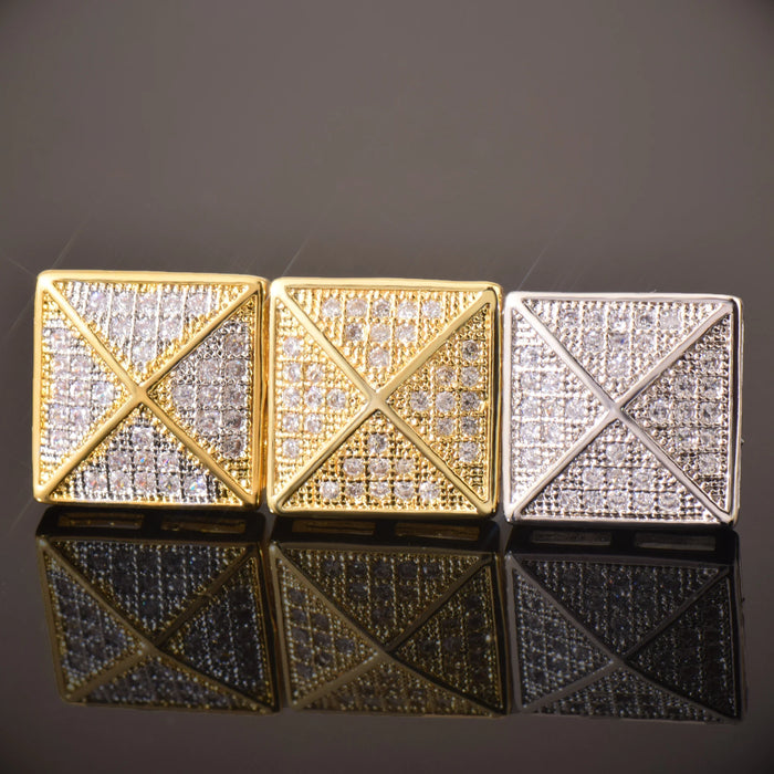 10mm Square Cut Umbrella Earrings - Different Drips