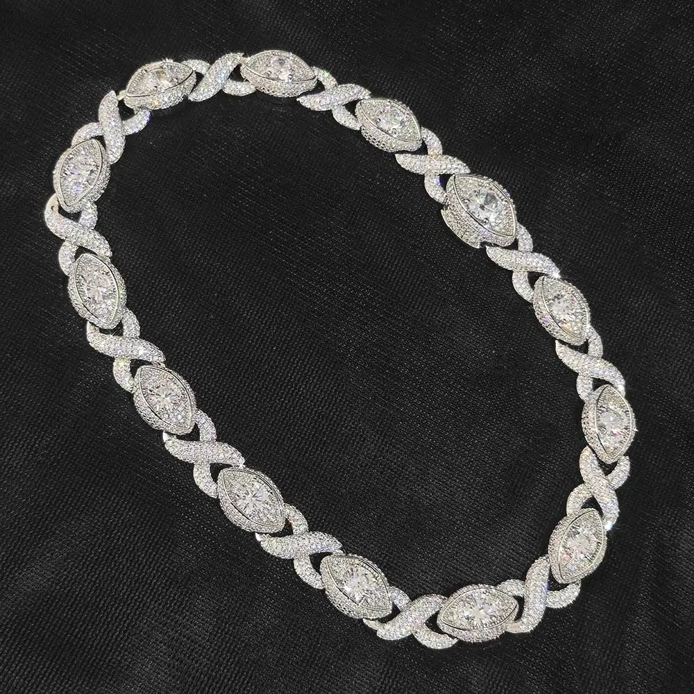 15mm Diamond Eye Infinity Link Chain - Different Drips