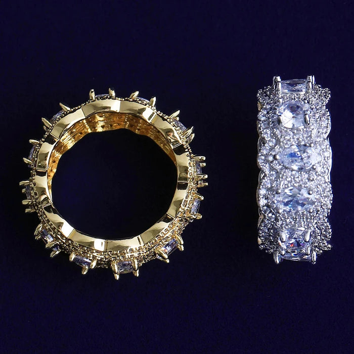 Pear-Cut Crown Eternity Ring - Different Drips