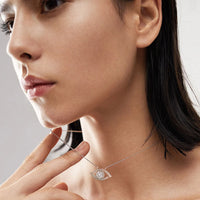 Thumbnail for Women's S925 Moissanite Diamond Eye Pendant - Different Drips