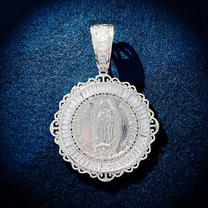 Baguette Jesus Medallion Pendant - Different Drips