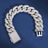 Thumbnail for S925 Moissanite 20mm 5 Row Miami Cuban Bracelet - Different Drips