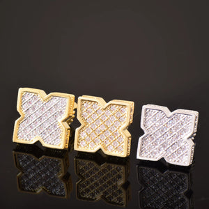 9mm Quatrefoil Stud Earrings - Different Drips