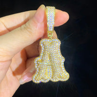 Thumbnail for Layered Bubble Custom Single Letter Pendant - Different Drips