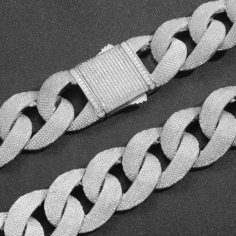 Fully Iced Rounded Miami Cuban Chain - Different Drips