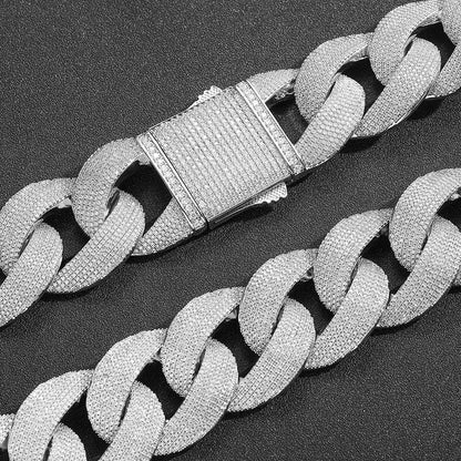 Fully Iced Rounded Miami Cuban Chain - Different Drips