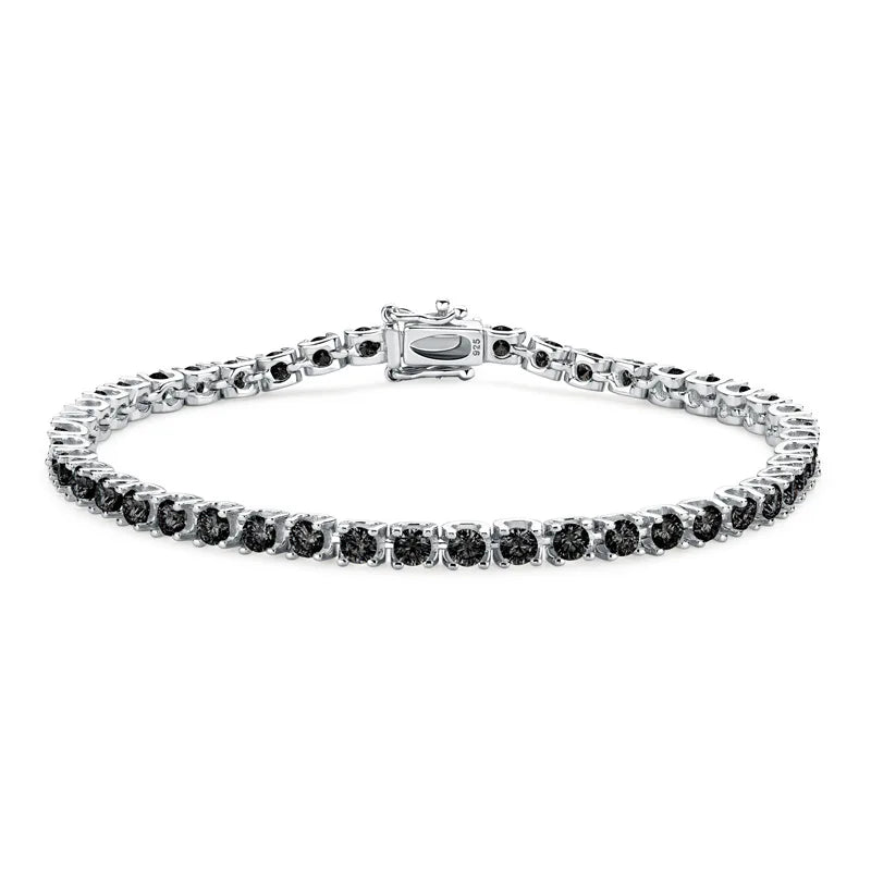 3mm Women's S925 Colored Moissanite Tennis Bracelet - Different Drips