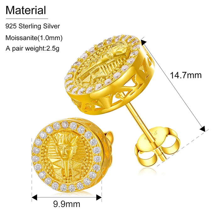 S925 Moissanite Pharaoh Earrings - Different Drips