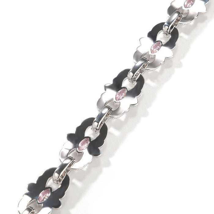 Diamond Floral Mariner Link Chain - Different Drips