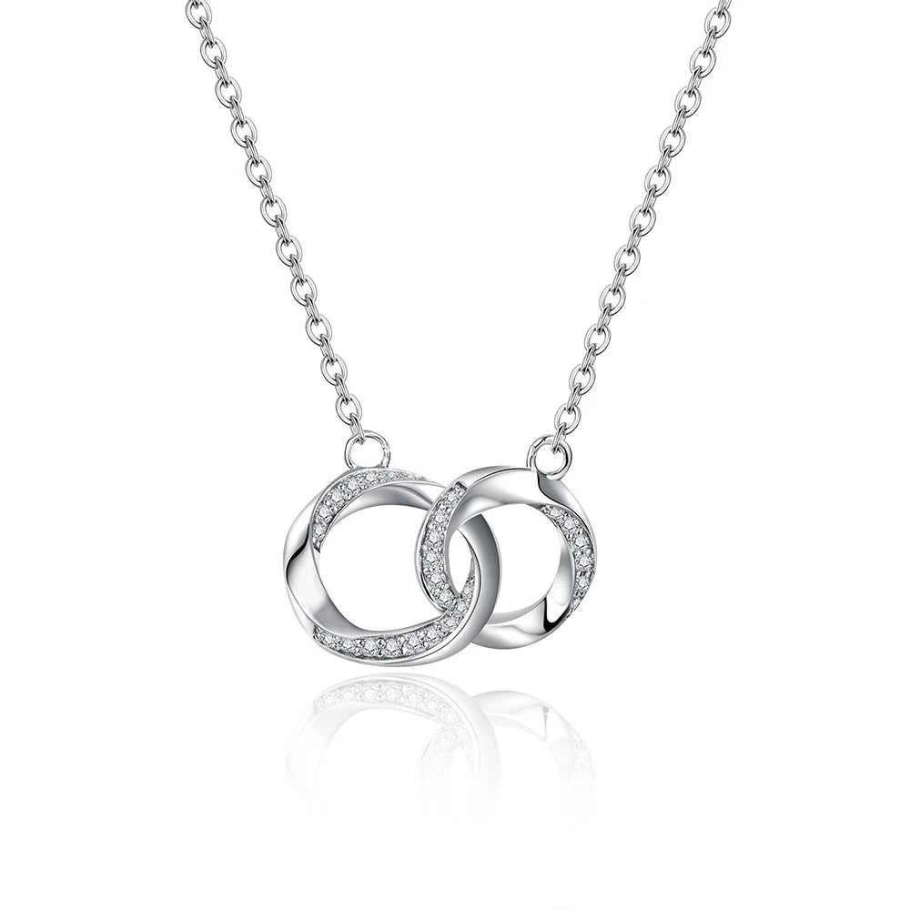 Women's S925 Moissanite Infinity Pendant - Different Drips