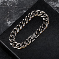 Thumbnail for 11mm Distressed Brushed Miami Cuban Link Bracelet - Different Drips