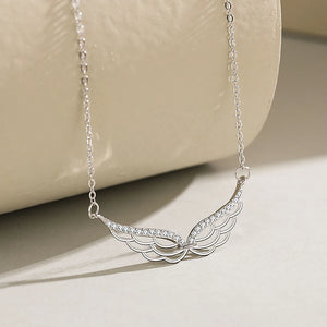 Women's S925 Moissanite Wing Pendant - Different Drips