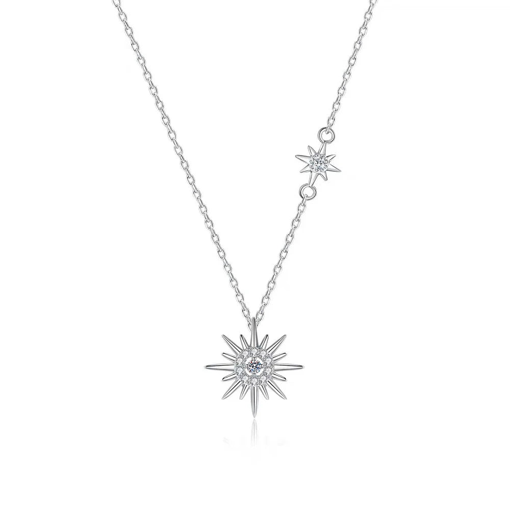 Women's S925 Moissanite Twinkle Star Pendant - Different Drips