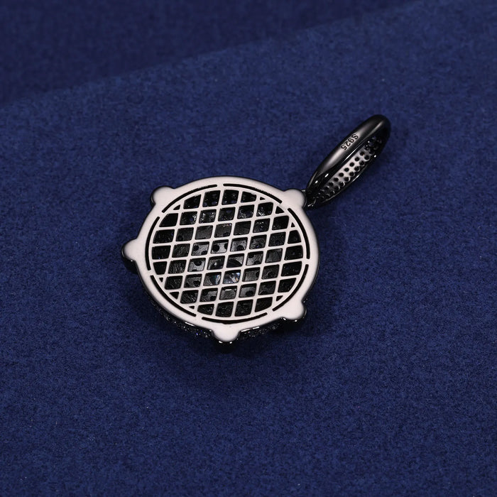 S925 Moissanite Diamond Dome Medallion Pendant - Different Drips