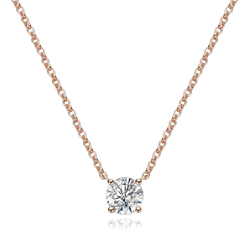 Women's S925 Moissanite Solitaire Diamond Cut Pendant - Different Drips