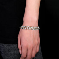 Thumbnail for 9-14mm Two-Tone Cuban Link Bracelet - Different Drips