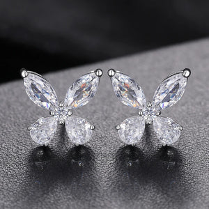 S925 Moissanite Diamond Butterfly Cut Earrings - Different Drips