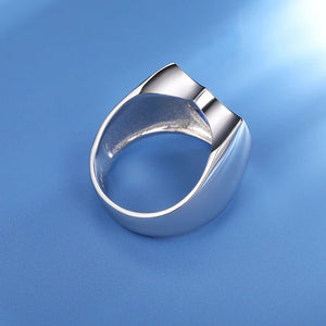 S925 Moissanite Blue Shield Ring - Different Drips