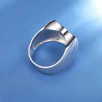 Thumbnail for S925 Moissanite Blue Shield Ring - Different Drips