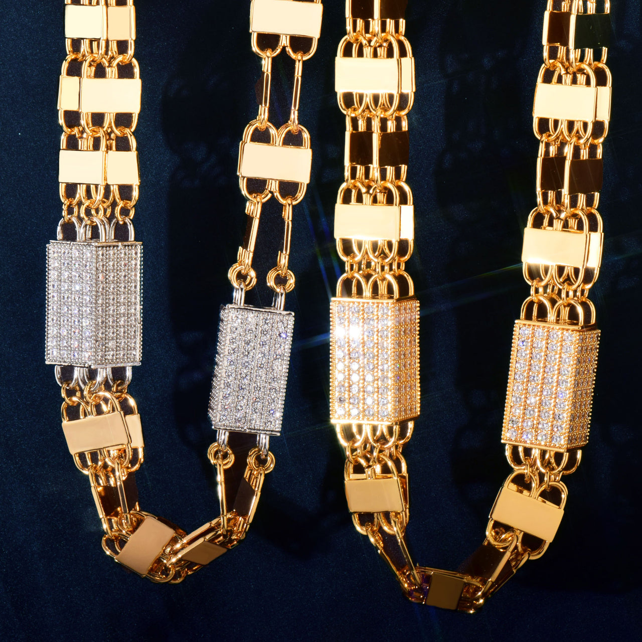 15mm Iced Block Chain - Different Drips