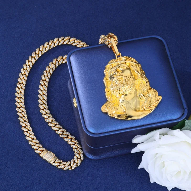 S925 Solid Jesus Piece Pendant - Different Drips