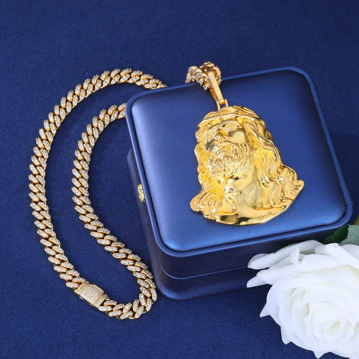 S925 Solid Jesus Piece Pendant - Different Drips