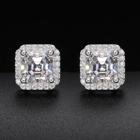 S925 Moissanite Micro Clustered Earrings - Different Drips