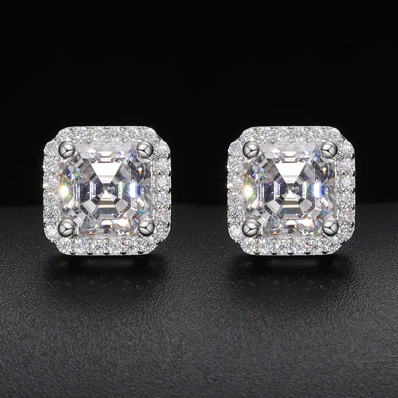 S925 Moissanite Micro Clustered Earrings - Different Drips