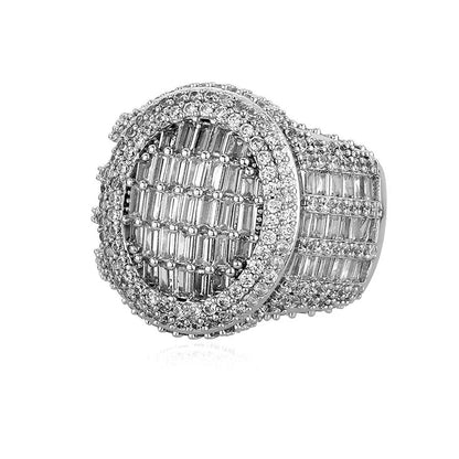 Domed Baguette Pavé Ring - Different Drips