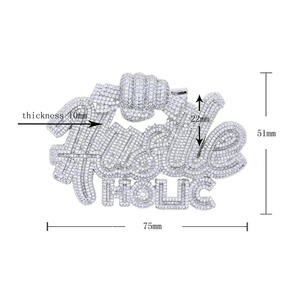 Hustle Holic Baguette Pendant - Different Drips