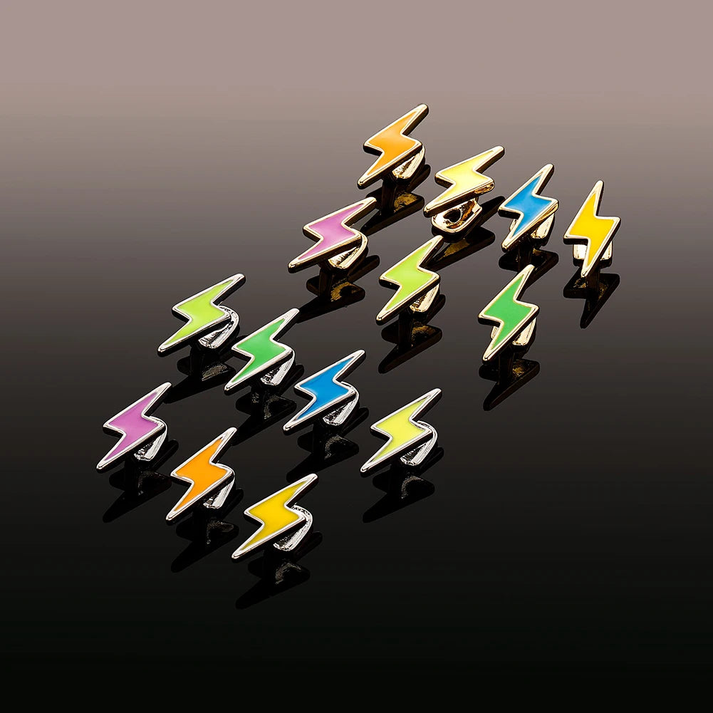 Enamel Lightning Single Tooth Grillz - Different Drips