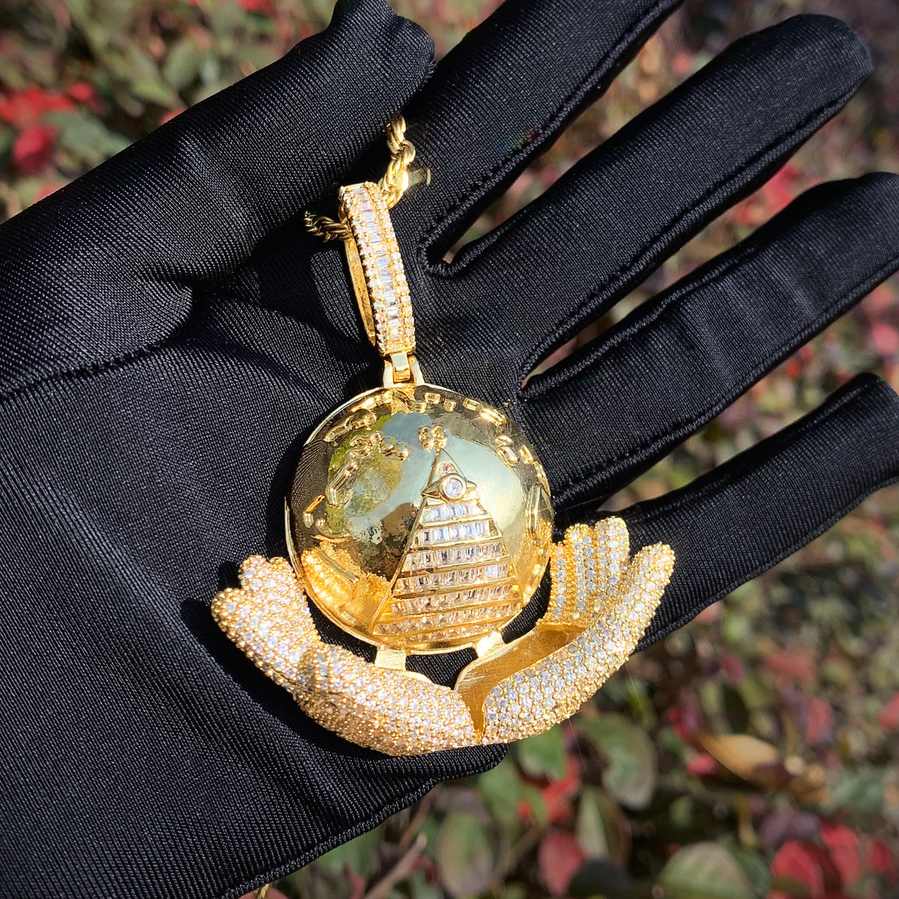 The World Is Yours Pendant - Different Drips