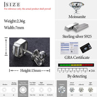 Thumbnail for 7mm S925 Moissanite Baguette Earrings - Different Drips