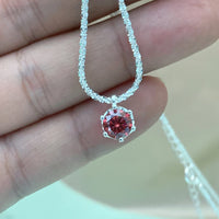Thumbnail for Women's S925 Colored Round Cut Moissanite Diamond Pendant - Different Drips