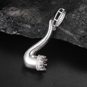 S925 Moissanite Pipe Pendant - Different Drips