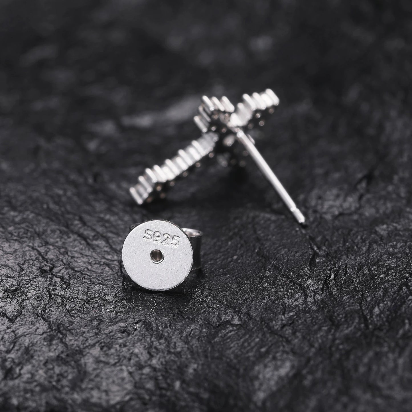S925 Moissanite Diamond Cross Earrings - Different Drips