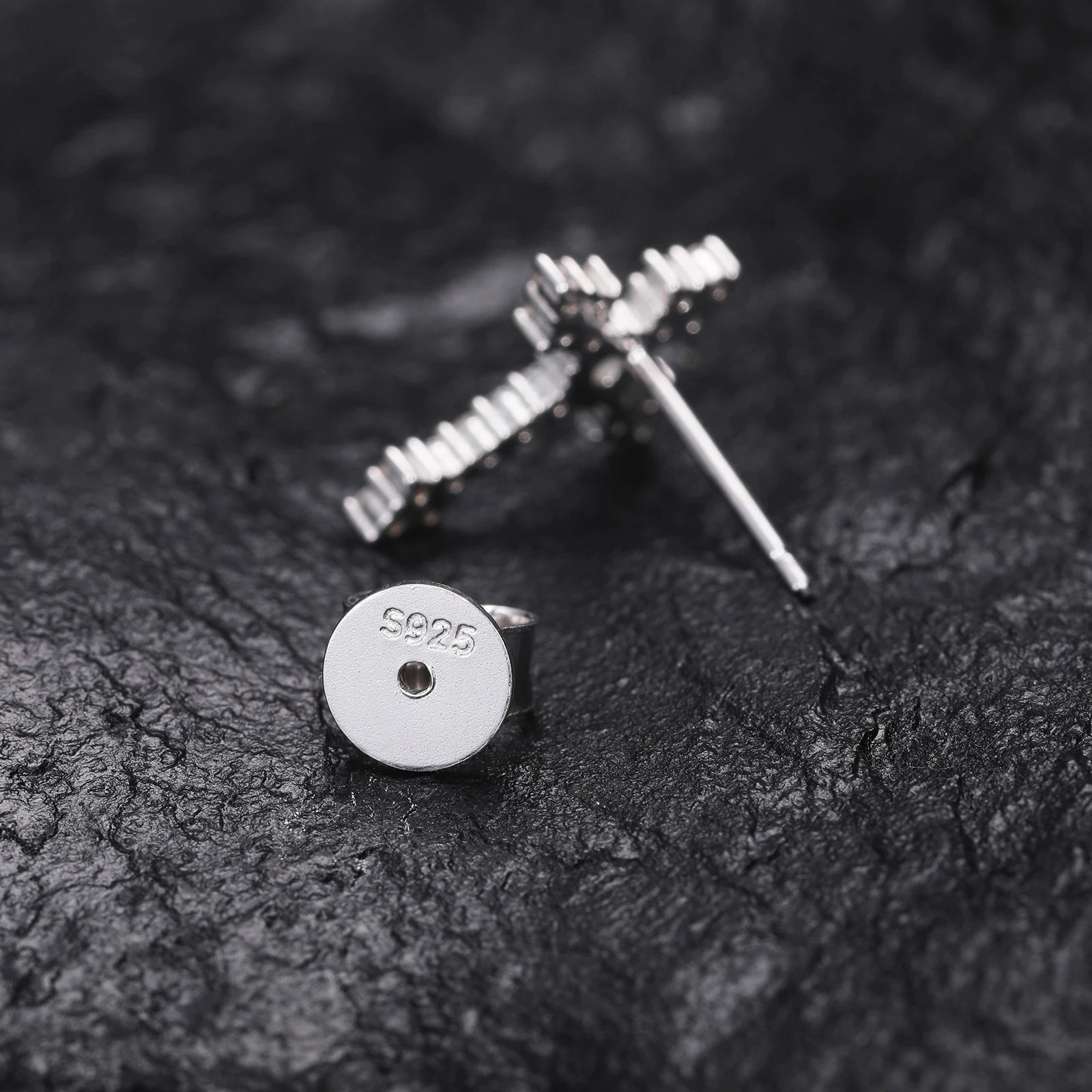 S925 Moissanite Diamond Cross Earrings - Different Drips