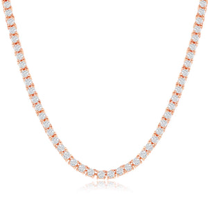 2.5mm Women's S925 Moissanite Tennis Necklace - Different Drips