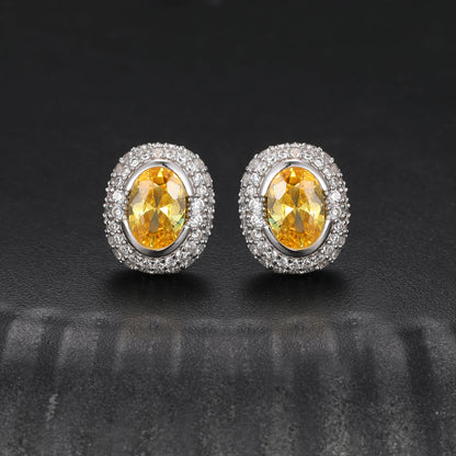 S925 Moissanite Diamond Gem Earrings - Different Drips