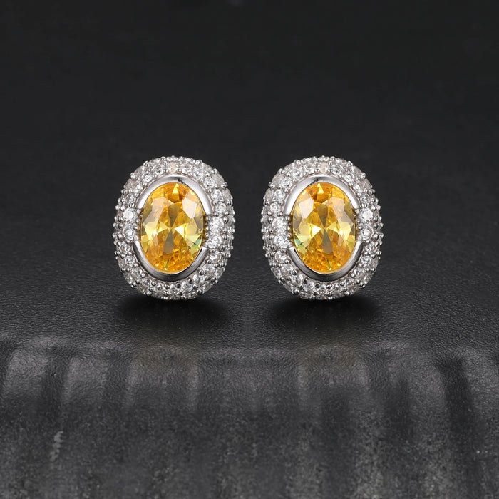 S925 Moissanite Diamond Gem Earrings - Different Drips