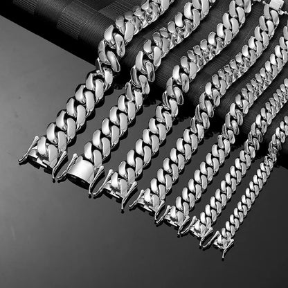 10-22mm Solid 18k Gold Plated Miami Cuban Link Bracelet - Different Drips