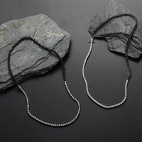 Thumbnail for 3mm White & Black Tennis Chain - Different Drips