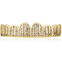 Thumbnail for 8 Tooth Triple Row Baguette Grillz - Different Drips