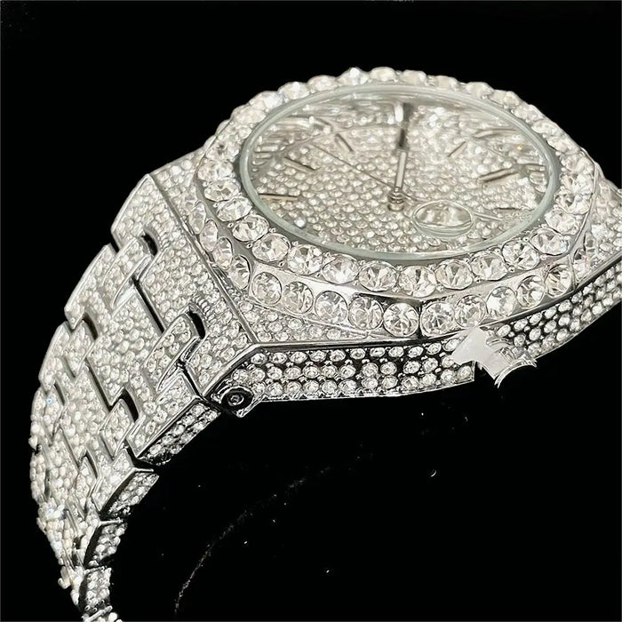 Bust Down Royal Blue Iced Out Watch - Different Drips