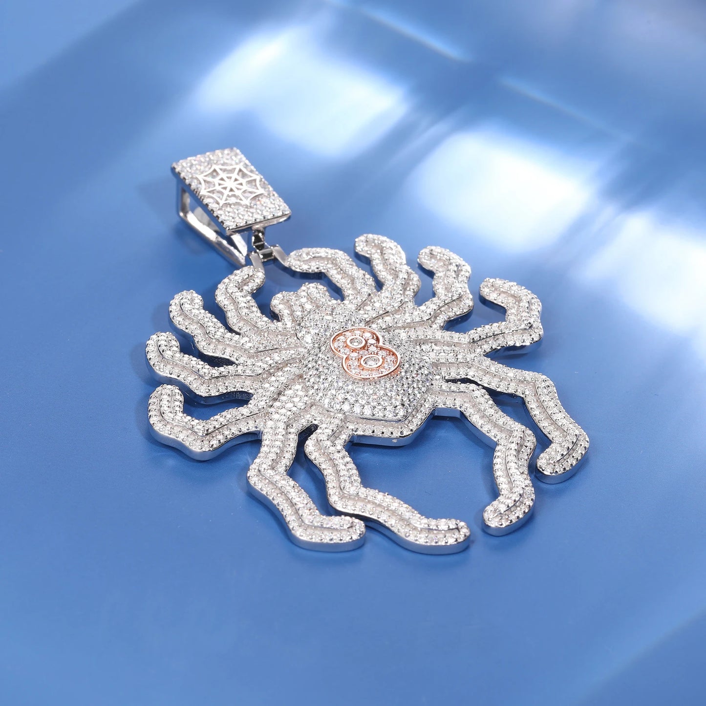 S925 Moissanite Spider Pendant - Different Drips