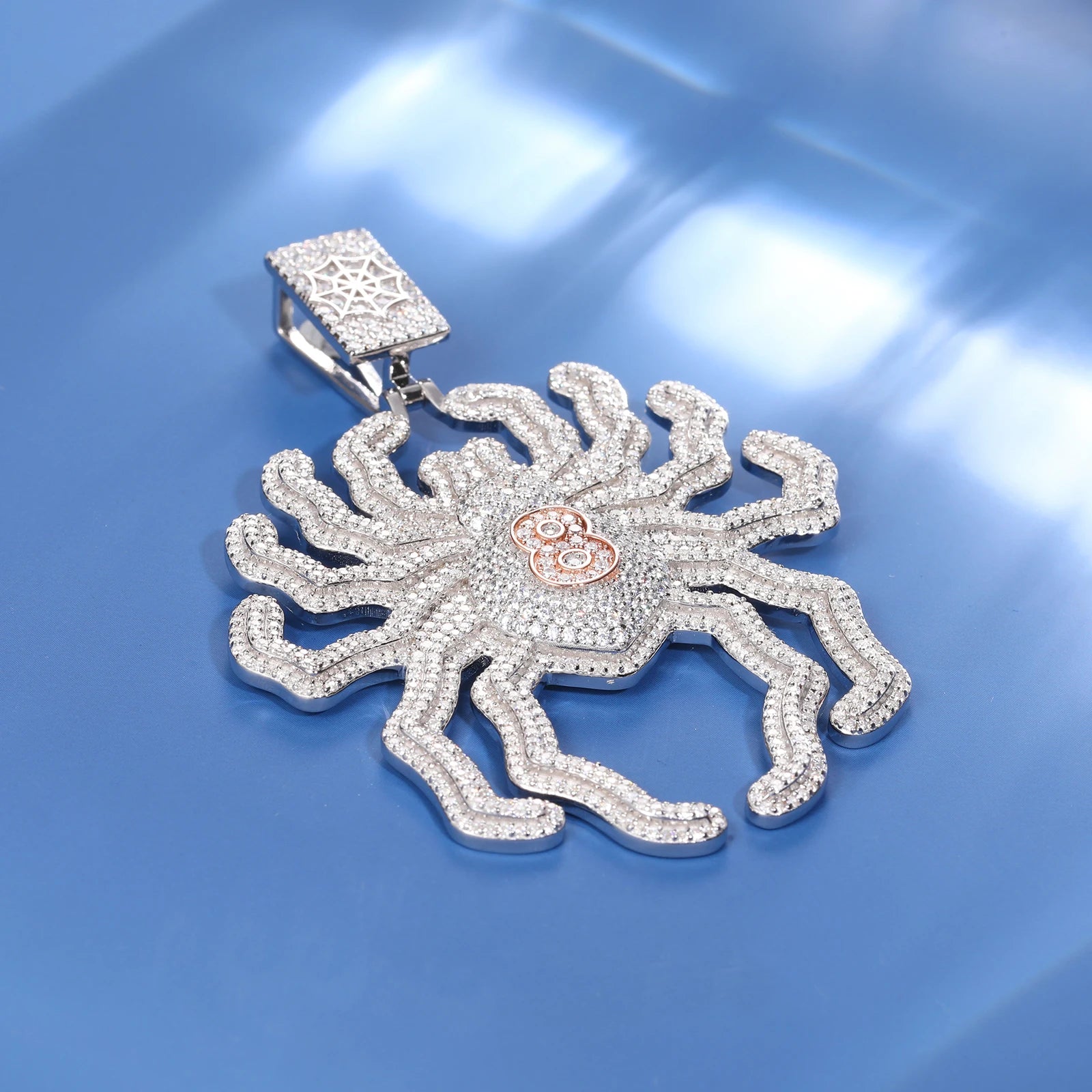 S925 Moissanite Spider Pendant - Different Drips