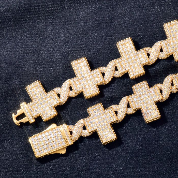 15mm Cross Infinity Link Chain - Different Drips