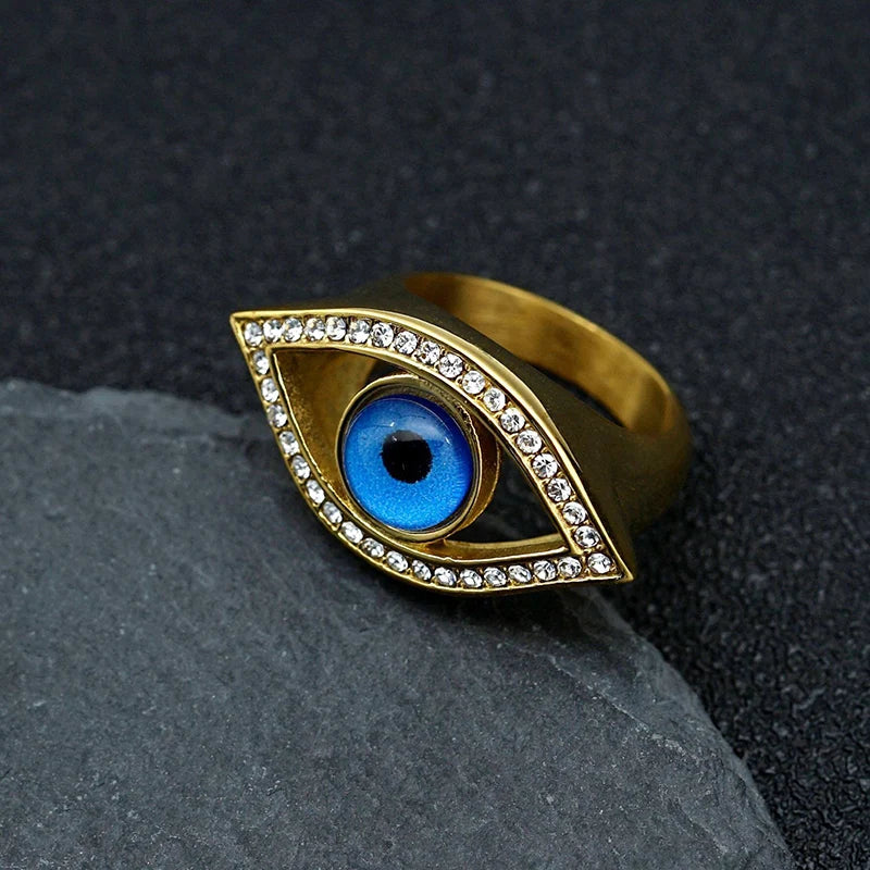 Evil Eye Pavé Statement Ring - Different Drips