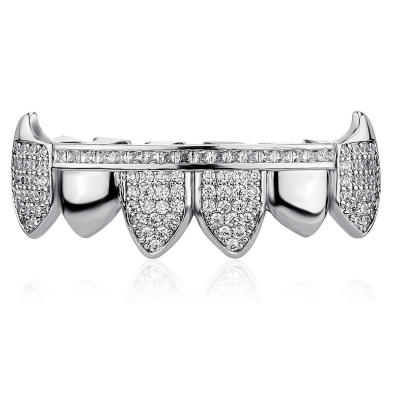 3/4 Iced Connecting Bar Grillz - Different Drips